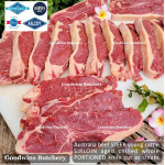 Beef Sirloin aged chilled Australia STEER young cattle MIDFIELD whole cuts +/- 5.5 kg/pc (price/kg) Striploin / New York Strip / Has Luar PREORDER 2-3 days notice